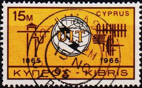 Cyprus. 1965 15m S.G.262 Fine Used