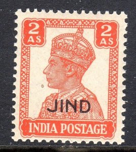 INDIA + JIND +  1940 +JIND  + SG 143 + 2 anna  +MNH + 