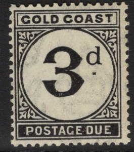GOLD COAST SGD4 1923 3d BLACK POSTAGE DUE MNH