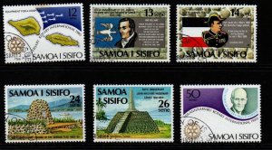 SAMOA SG565/70 1980 ANNIVERSARIES USED