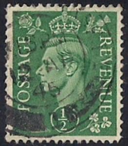 Great Britain #258 1/2P King George 6, used F-VF