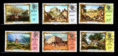 Jersey Sc 340-45 1984 Links with Australia Paintings stamp set used