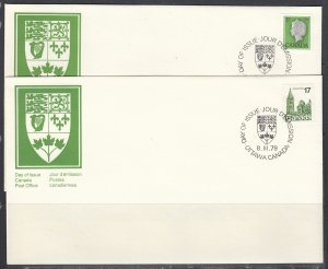 Canada Scott 789-90 FDC - 1979-82 First-Class Definitives 