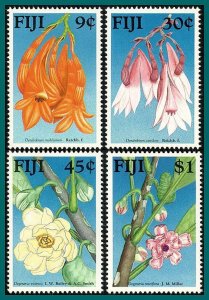 Fiji 1988 Native Flowers, MNH #595-598,SG782-SG785