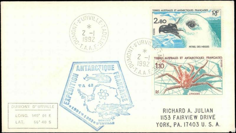 French Southern & Antarctic Territory #152, Antarctic Cachet and/or Cancel