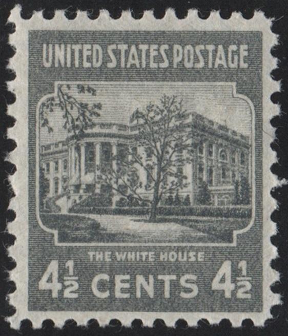 SC#809 4½¢ The White House (1938) MNH