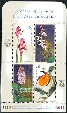 Canada 1999, China/orchids s/s, MNH