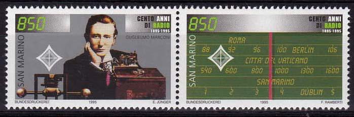 1995 - SAN MARINO, Radio Centenary - Sc# 1336-1337 - MNH**