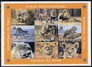 Niger Republic 1998 Animals of the World #2 (Big Cats) im...