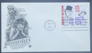 Scott 2819-2828  FDC  Silent Screen Stars (10 issues, 5 covers)  Artcraft Cachet