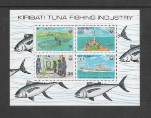 FISH - KIRIBATI #383a  TUNA FISHING INDUSTRY   MNH