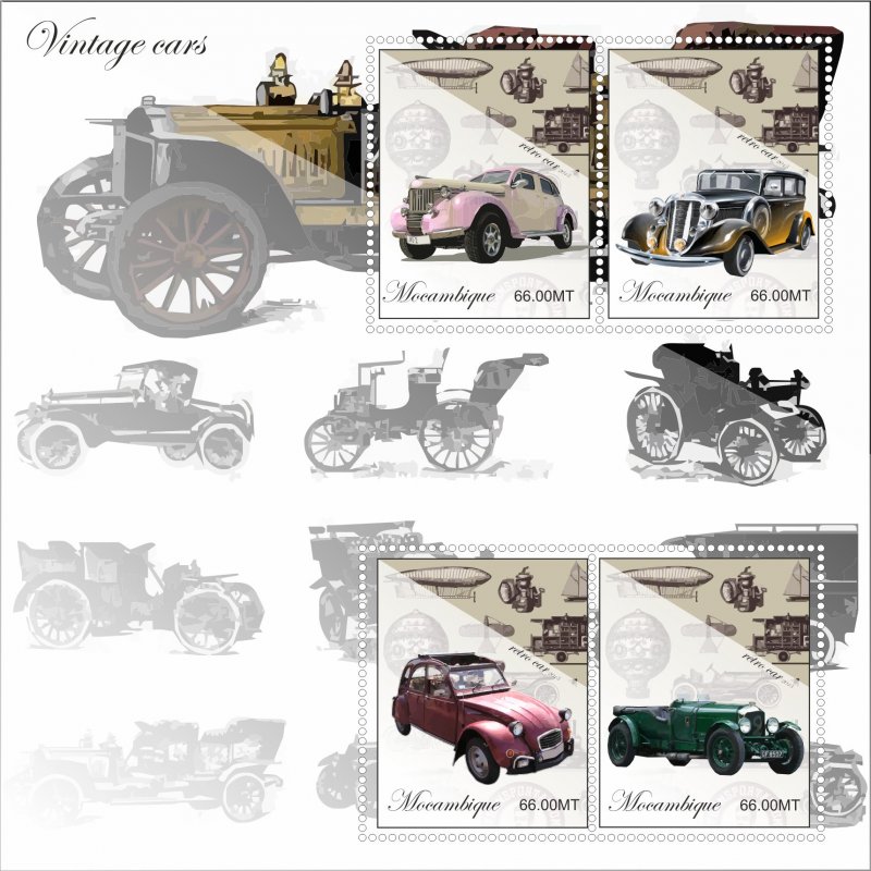 Stamps. Cars  1+1 sheets perforated 2016 year MNH**