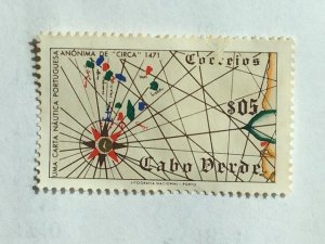 Cape Verde – 1952 –Single “Map” Stamp–SC# 277 - Used