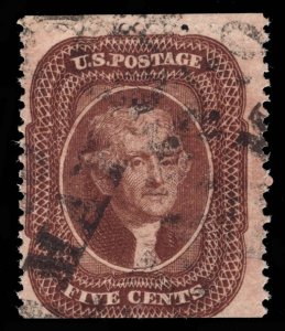 US STAMPS # 30A USED CAT. $375 LOT #1461