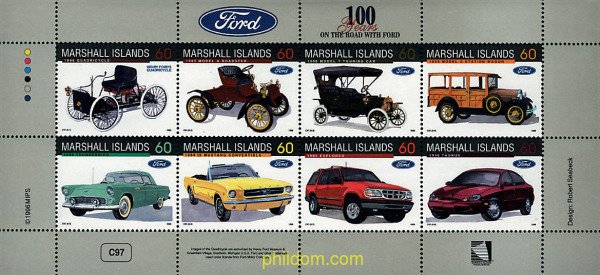 225639 MNH MARSHALL Islas 1996 CENTENARIO DE HENRY FORD