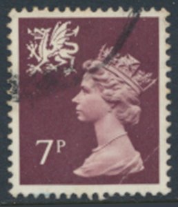 Wales  GB  Machin 7p SG W23  Used   1 band  SC# WMMH8  see details