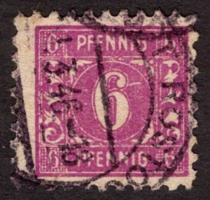 1945, Germany, Soviet Occ. of Mecklenburg-Vorpommern 6pf, Used, Sc 12N2