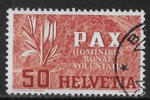 Switzerland 298 50c Pax single Used