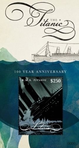 Liberia 2011 - R.M.S. 100th Anniversary Titanic - Souvenir Sheet MNH