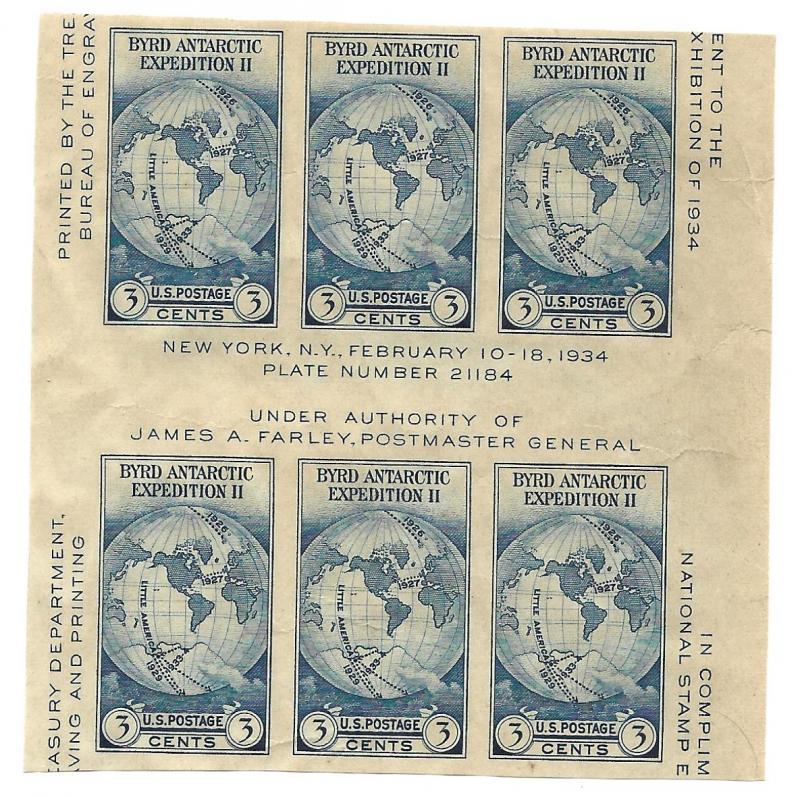 USA 1933 - M - Block - Scott #735 *