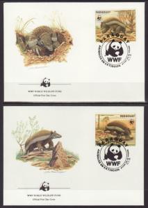 Paraguay 2139c-g Animals S/4 U/A FDC