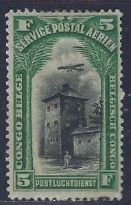 Belgian Congo, Scott #C4; 5fr Interior, MH