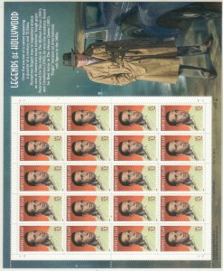 1997 U.S 32¢ Hollywood Humphrey Bogart complete sheet of 20 MNH Sc# 3152