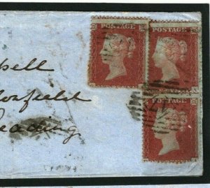 GB CRIMEAN WAR Cover 1854 *W.H.Russell* Early NEWS WRITER 1d Red Reading M71