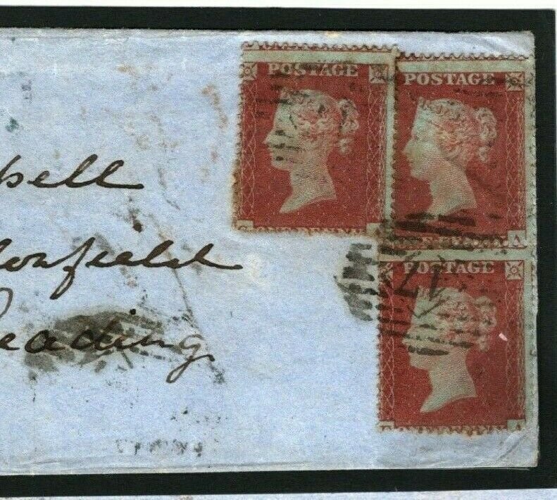 GB CRIMEAN WAR Cover 1854 *W.H.Russell* Early NEWS WRITER 1d Red Reading M71