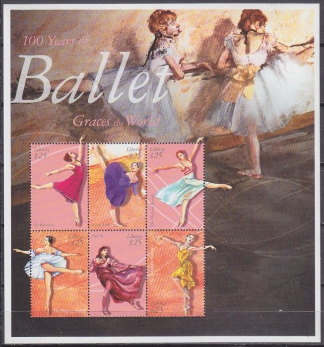 2001 Liberia 3579-3584KL Ballet 12,00 €