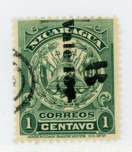 Nicaragua 1905 Bluefields 10¢/1¢  Reading Down ABNC Mint S918