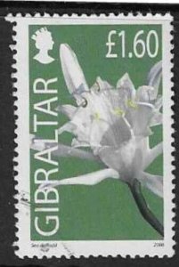 GIBRALTAR SG1105b  2006 £1.60 WILD FLOWERS USED