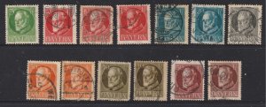 Bavaria a small used lot of the king from 1914