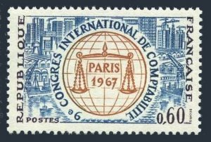 France 1193 block/4, MNH. Michel 1596. Intl Accountancy Congress, Paris 1967.