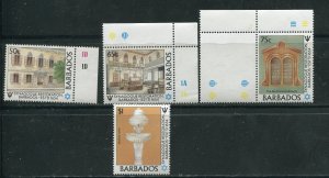 Barbados 710-713 Bridgetown Synagogue Restoration Complete Stamp Set MNH 1987