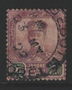 Johore Sc#101 Used - Paquebot Cancel