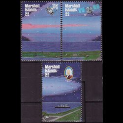 MARSHALL IS. 1985 - Scott# 88-90 Halley Comet 22c NH