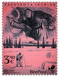 BEEPOST FINLAND - 2024 - Winter War 1939-40 - Perf 1 stamp -M N H -Private Issue