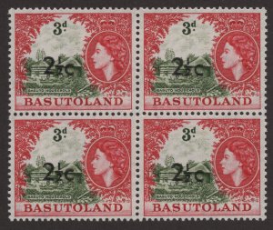 Mint Never Hinged SC64 SG61a 2 1/2c on 3d T1 Block of 4
