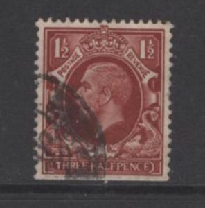 Great Britain  Scott # 212    used  single