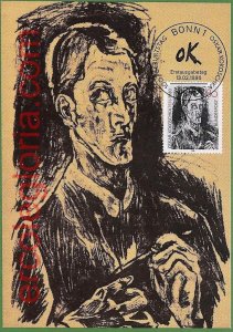 ag7249 - GERMANY - MAXIMUM CARD - 13.02.1986 - Oskar Kokoschka, ART-