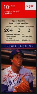 Canada 2434a Booklet MNH Fergie Jenkins, Baseball