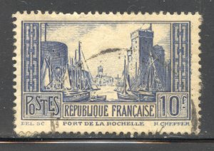 France Scott 252 Used H - 1931 Port of La Rochelle, Die III - SCV $6.50