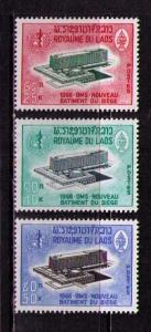 LAOS Sc# 126 - 128 MNH FVF Set3 WHO Headquarters