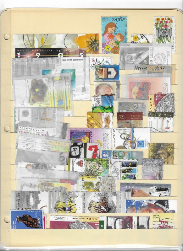 Israel Collection on Stock Sheets, Mint/Used Middle East Israel, Stamp / HipStamp