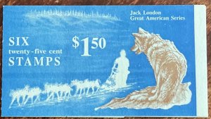 US #BK151 MNH Booklet of 6 P#1  Jack London SCV $3.30 L42