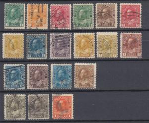 Canada - 1911/1925 KGV - complete set  Sc# 104/122 (8853)