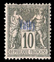 French Colonies, French Offices in Turkey - Vathy #3a Cat$50, 1894-1900 10c b...