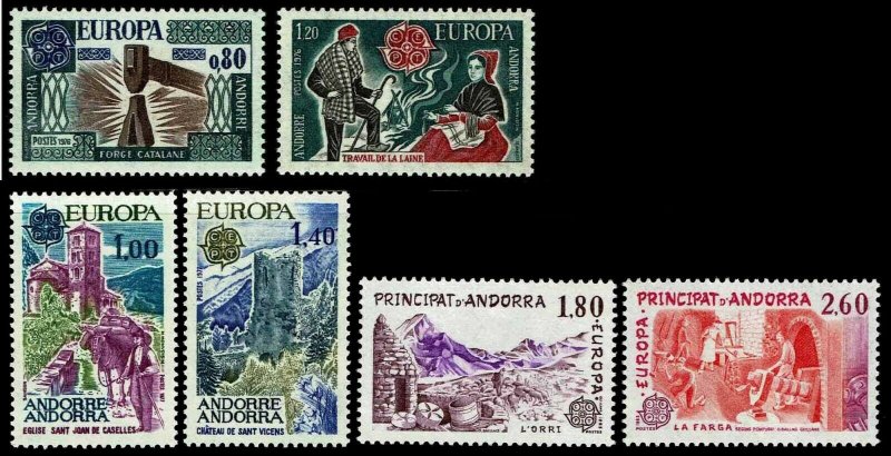 1976-77 Andorra, French Administration Europa - OGNH - VF - CV$21.50 (ESP#4256)