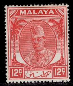 MALAYSIA - Kelantan QEII SG70, 12c scarlet, M MINT.